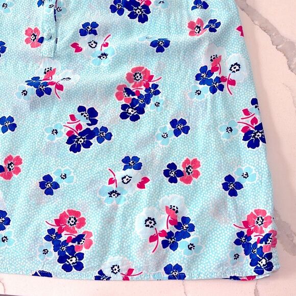 Talbots | Sleeveless Blue Floral Women’s Blouse Tank Top - Picture 7 of 16